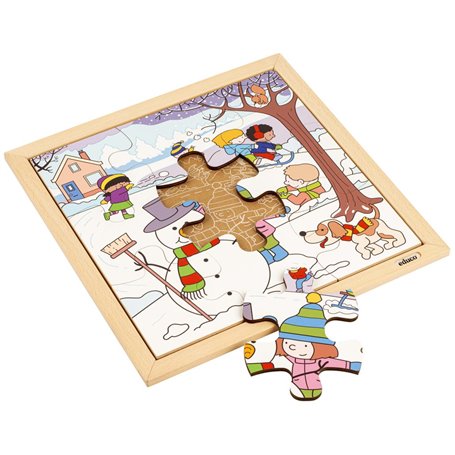 Puzzle en Bois - Seasons Puzzles - Hiver - jeu Montessori