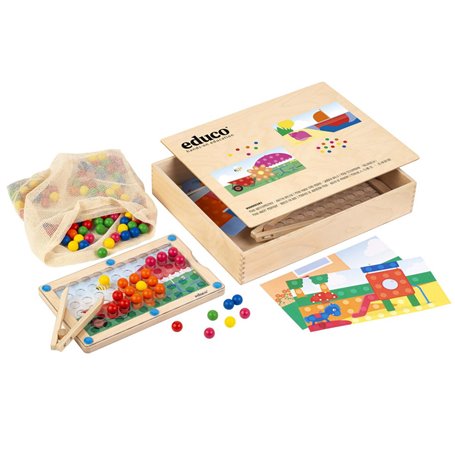 Formes et couleurs - Maxi insert mosaïque  - jeu Montessori