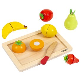 Jeu d'imitation - fruits en bois - jeu Montessori