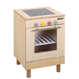 Jeu d'imitation - Cuisinière - en bois - jeu Montessori