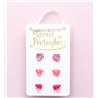 Boucles d oreilles Boutique Holo Heart Studded - 3 paires