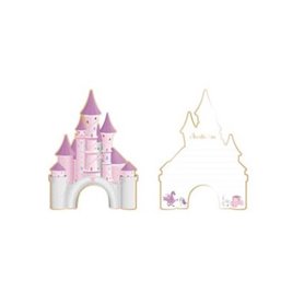 Set de 8 invitations Princesse