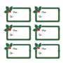 Mes 12 petites etiquettes adhesives houx de noel