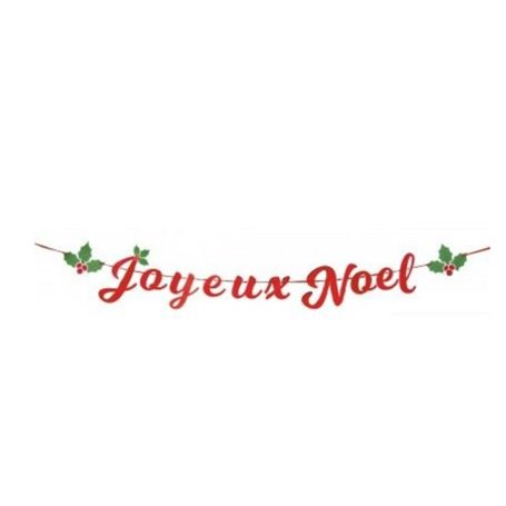 Guirlande deco lettres Joyeux noel