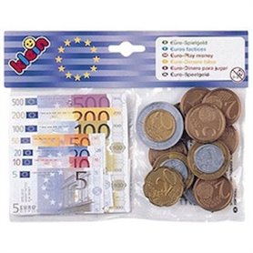 Sachet de monnaie factice pièces et billets