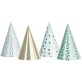 Chapeaux de fete - Graphique - 8pcs