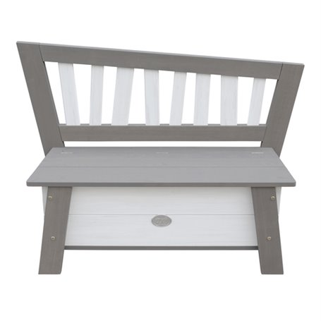 AXI Banc de rangement de jouets Corky Gris Blanc