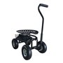 Siege roulant pour jardin noir AG22 Rolling Garden Seat Black