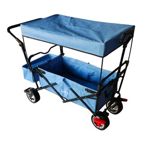 Chariot pliable avec toit bleu AB210