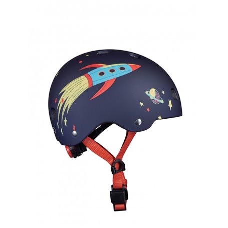 Casque Vélo et Trottinette Rocket  boucle magnétique  lumière LED intégrée  Taille S