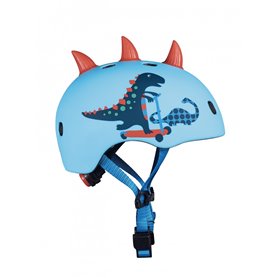 Casque Vélo et Trottinette Dinosaure 3D   boucle magnétique  lumière LED intégrée  Taille M