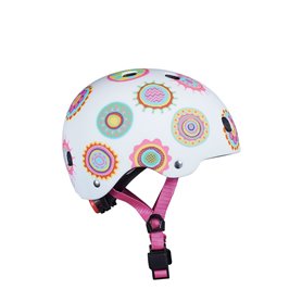 Casque Vélo et Trottinette Doodle Dots boucle magnétique  lumière LED intégrée  Taille XS