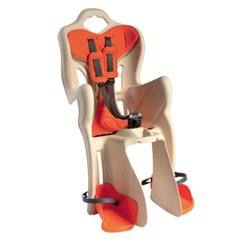 Bellelli Siège bébé pour vélo B-One Clamp beige/orange