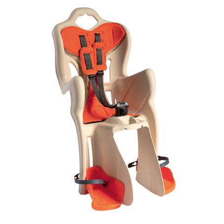 Bellelli Siège bébé pour vélo B-One Clamp beige/orange