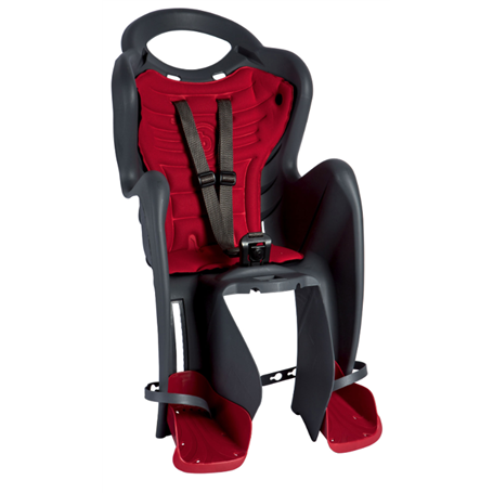 Bellelli Siège bébé pour vélo Mr Fox Relax B-Fix  Anthracite/rouge