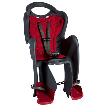 Bellelli Siège bébé pour vélo Mr Fox Standard B-Fix anthracite/rouge