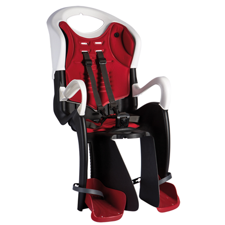 Bellelli Siège bébé pour vélo Tiger Clamp blanc/rouge