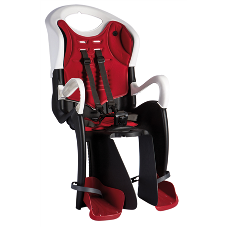 Bellelli Siège bébé pour vélo Tiger Relax B-Fix blanc/rouge