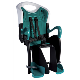 Bellelli Siège bébé pour vélo Tiger Relax B-Fix blanc/turquoise