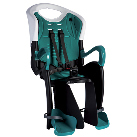 Bellelli Siège bébé pour vélo Tiger Standard B-Fix blanc/turquoise