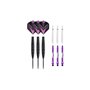 Jeu 3 fléchettes pro Tesli pointe acier - 23gr  -Coloris violet