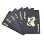 Lot de 3 paquets de 54 cartes brillantes PET waterproof - Coloris Noir