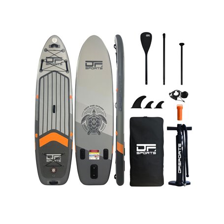 Paddle gonflable 320cm DF SPORTS Palawan - Gris