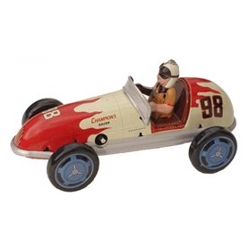 Voiture de Course Rouge 14 Cm Mecanique a Cle