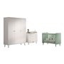 Billy set commode Armoire blanc Lit Bébé vert