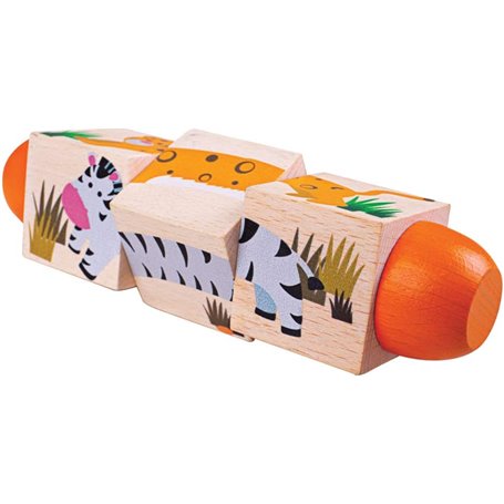 Jeu en bois -  Blocs Twist Jungle