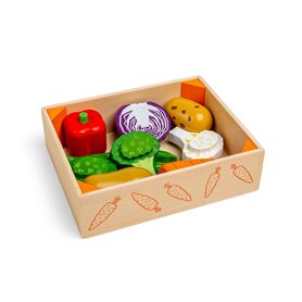 Cageot de legumes en bois pour tout petit