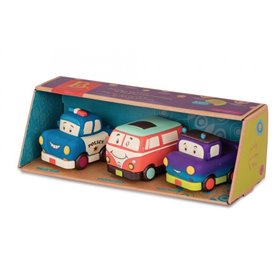set de 3 vehicules van orange