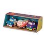 set de 3 vehicules van orange