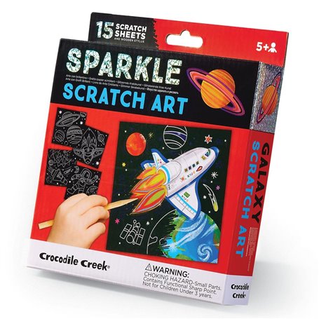 Carte a gratter brillante - Exploration spatiale