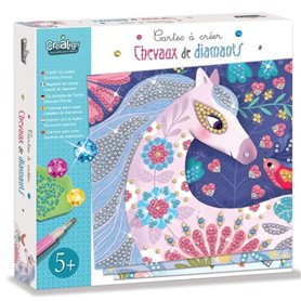 Coffret cartes a creer - Chevaux dediamants