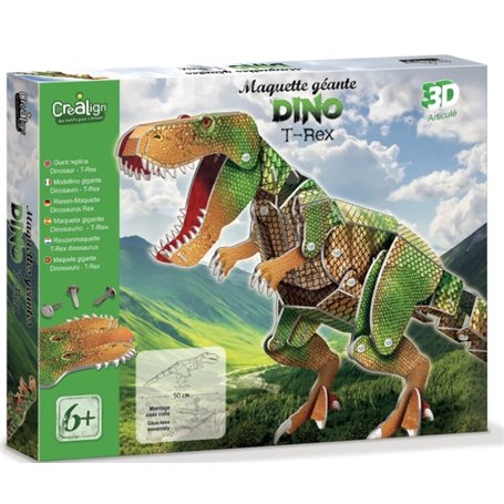 Maquette de dinosaure en cartons