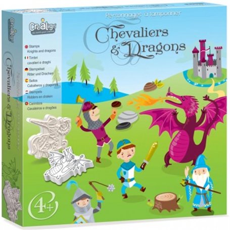 Tampons Chevaliers et dragons