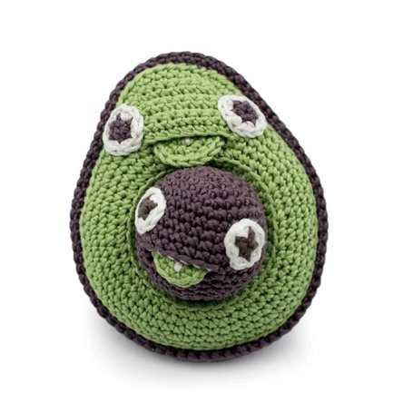 Doudou Hochet Avocat coton BIO