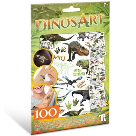 Tatouage ephemere theme dinosaures