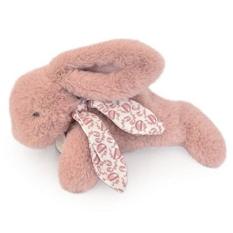 Doudou pantin lapin rose 25cm DC4140