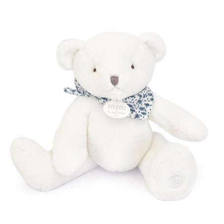 Ours en peluche blanc - 25 cm