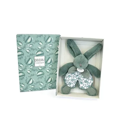 Lapin doudou - PM - Vert sauge