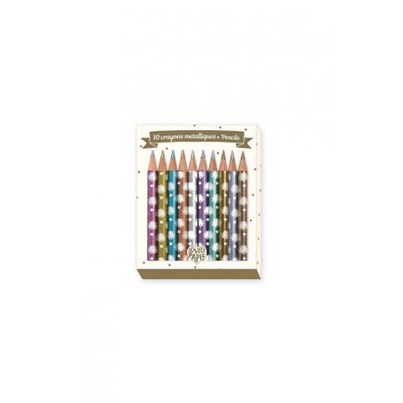 10 Crayons métalliques Chic