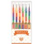 DD03787 6 stylos gel arc en ciel