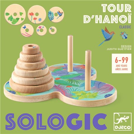 Tour d Hanoi - Jeu de logique traditionnel