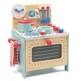 Cuisiniere bleue en bois - Djeco