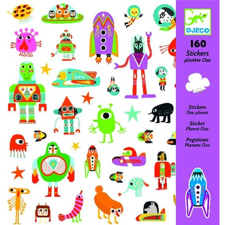 160 stickers - Planète Oxo