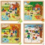 Puzzle les 4 saisons: le lot de 4 puzzles - jeu Montessori