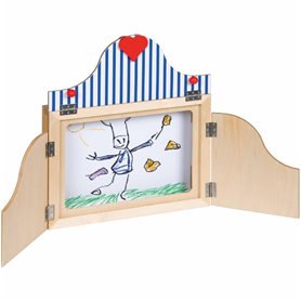 Théâtre vocabulaire en bois - jeu Montessori