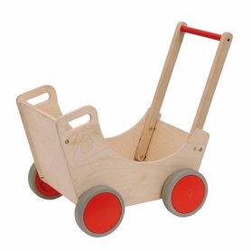 Jeu d'imitation - Panier de poupées - en bois - jeu Montessori